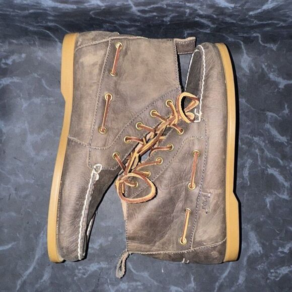 Polo by Ralph Lauren Mens Barrott Bo Brown Distressed Leather Chukka Boots 10.5D main image 4